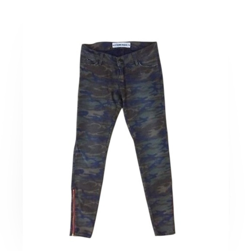 ETIENNE MARCEL Camo Printed Skinny Jeans
